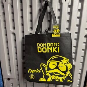 💛 DonDon Donki Donkihote
Reusable Shopper Tote Bag Kapolei Hawaii Donpen NWT